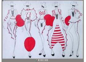 学生服装效果图作品