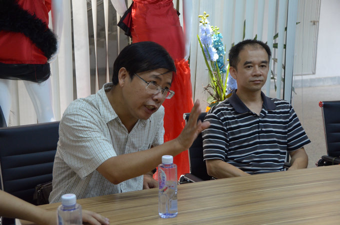 惠州学院旭日广东服装学院院长刘小红讲话