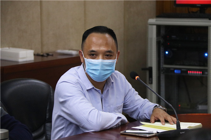 视频会议结束后，院长助理谢耿对我院就业工作提出具体工作安排